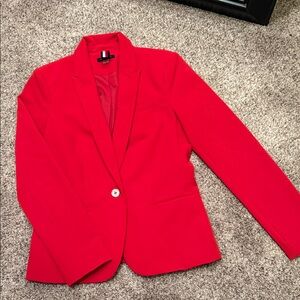 Tommy Hilfiger Women's Bold Red Blazer